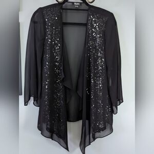 SLNY SHIMMER CARDIGAN/SHAWL